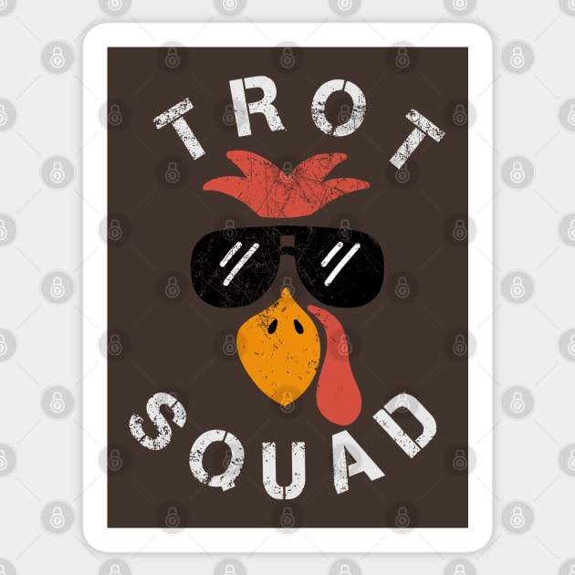 Trot Squad Turkey Thanksgiving Sticker by Duhkan Painting